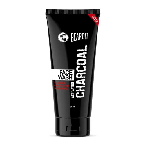 Image of Beardo Activated Charcoal Face Wash for men, 50ml