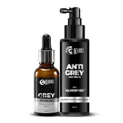 Beardo Anti-Grey Duo for Men Anti-Grey Hair Serum & Beard Oil (Set of 2)