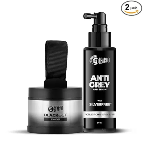 Image of Beardo Anti Grey Hair Serum & Blackout Powder