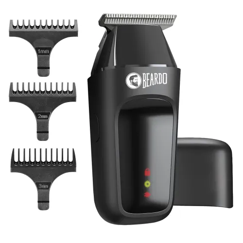 Image of Beardo Apex Go Trimmer for Men - 80-Min Run Time - Powerful 5500 RPM motor - Compact Travel-Friendly Design - Self-Sharp