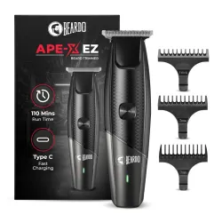 Beardo Ape-X EZ Trimmer for Men Beard | 110 Min Run Time | 7000 RPM Motor | Lithium Ion Battery | Multiple Length Settin