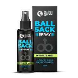 Beardo Ball Sack Spray For Men, 50ml | Intimate Care Spray for Fresh, Clean and Dry Balls | Intimate Hygiene Body Spray for Men; Prevents Odor, itch | Strictly for men Gift for men