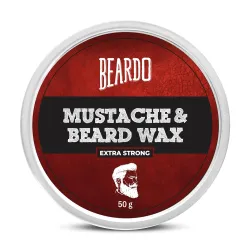 Beardo Beard and Mustache Wax, 50 gm | Beard Wax for Beard & Mustache Styling | Long Lasting Extra Strong Hold Wax for M