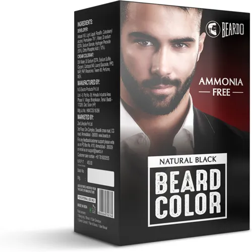 Image of BEARDO Beard Color For Men - Natural Black