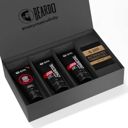 Image of Beardo Charcoal Gift Set, Pack of 4