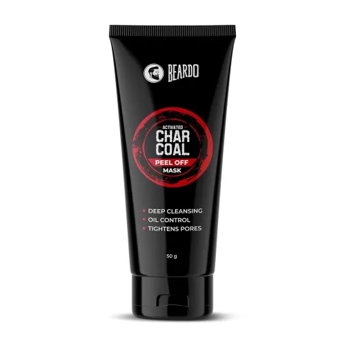 Image of Beardo Activated Charcoal Peel Off Mask for Men, 50g