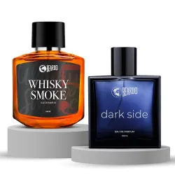 BEARDO Dark Side And Whisky Smoke Perfume for Man, 100ml X 2| Eau De Parfum | Premium, Strong & Long Lasting Fresh Scent