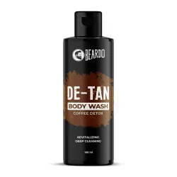 Beardo De-Tan Body Wash for Men, 100ml | Tan Removal and Caffeine Body Wash | Detan With Coffee & Aloe Extract