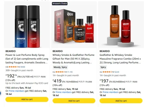 Image of Beardo Deo & Perfume Minimum 70% Discount