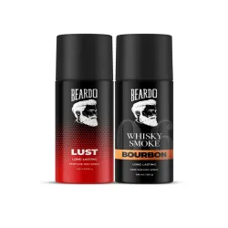 BEARDO Deo Spray Set for Men – Lust & Whisky, 150ml x2