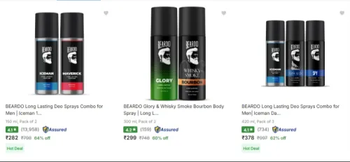 Image of Beardo Deodorant Spray at minimum 60% Discount