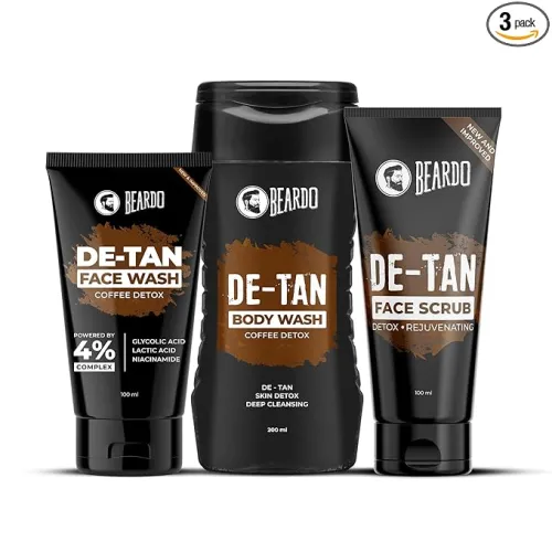 Image of Beardo De-tan Har Roz Kit For Men (Set of 3)