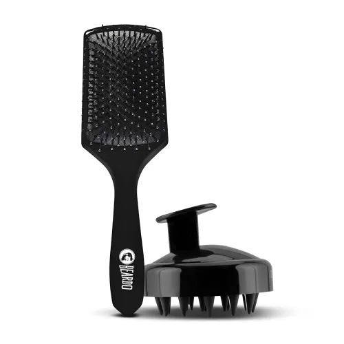 Image of Beardo Detangling Hair Brush & Scalp Massager for Men | Hair comb (Set of 2)
