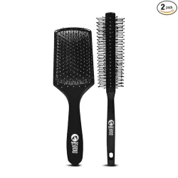 Beardo Detangling Hair Brush & Roller Hair Brush (Set of 2)