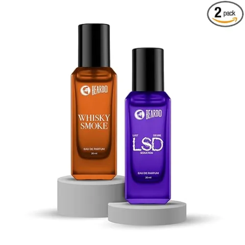Image of Beardo Dual Intensity LSD +Whisky Smoke Perfume for Men (20ml x 2)