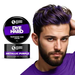 Beardo Dye Hard Temporary Hair Color - Metalic Purple, 25g