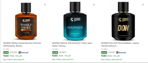 Image of Beardo Eau De Parfum at minimum 70% Discount