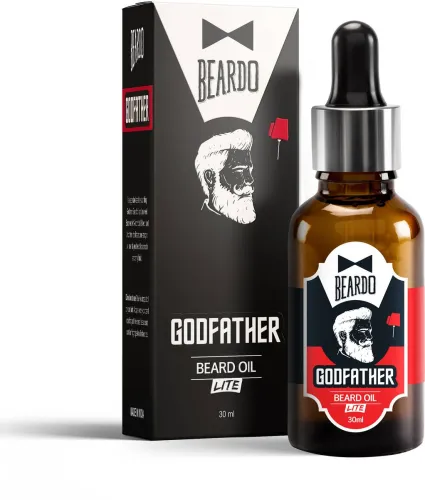 Image of BEARDO Godfather Lite Beard and Moustache Oil For Men 30 ml|Non-Sticky, Light Beard Oil Hair Oil  (30 ml)