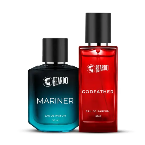 Image of Beardo The Everyday Combo- GodFather & Mariner Perfume for Men (50ml x 2) | Long Lasting Fragrance | Long Lasting Perfum