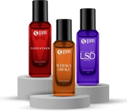 BEARDO GodFather Whisky Smoke & LSD Perfume EDP (Pack of 3)