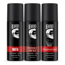 Beardo Godfather Whisky Smoke & Mafia Perfume (Set of 3) 