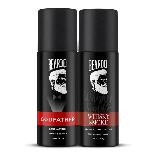 Image of Beardo Godfather & Whisky Smoke Perfume Body Spray Combo, So2
