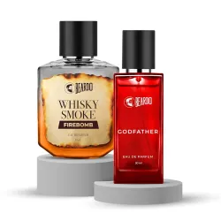Beardo GodFather & Whisky Smoke Firebomb Perfume Combo - 50ml x 2