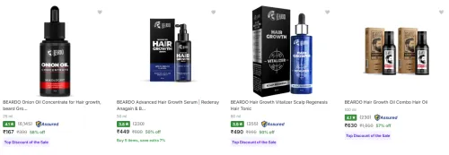 Image of Beardo Hair Care Products upto 58% Discount