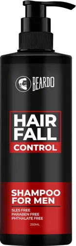 Image of BEARDO Hair Fall Control Shampoo for Men, 250ml | SLES Free | Paraben Free | PHTHALATE FREE | Reduces Hairfall, Nourishe
