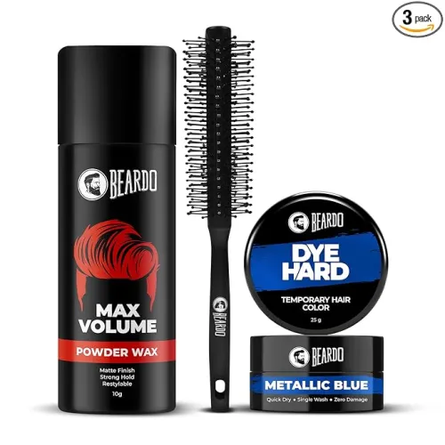 Image of Beardo Hair Care Set – Roller Brush, Hair Powder & Dye