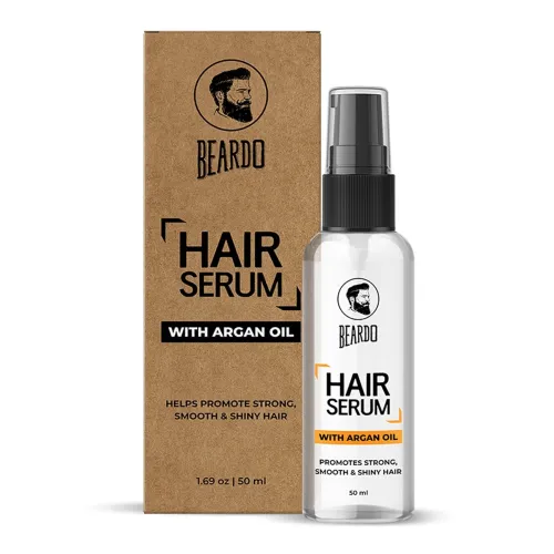 Image of Beardo Hair Serum 50ml Instant Shine Anti-frizz Argan Oil