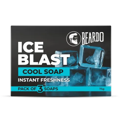 Image of Beardo Ice Blast Soap For Men 75G X 3