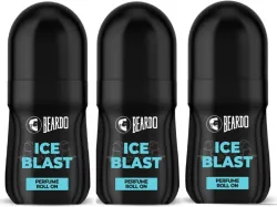 BEARDO  Ice Blast Perfume Roll On | Long Lasting Fresh | Menthol, Musk & Woody Deodorant Roll-on  -  For Men (150 ml, Pa