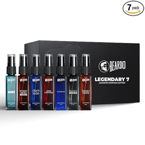 Image of Beardo Legendary 7 Assorted Perfume Gift Set for Men (7X8ml)