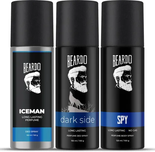 Image of BEARDO Long Lasting Deo Sprays Combo for Men Pack of 3