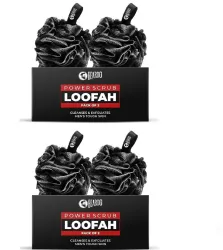 Beardo Loofah  (Pack of 4, Black)
