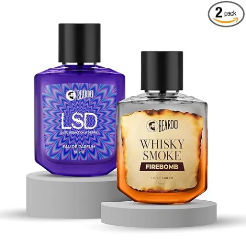 Image of Beardo LSD x Firebomb Edition Perfume Combo for Men (50ml x 2) | Long Lasting Fragrance | Long Lasting Perfume for Men |