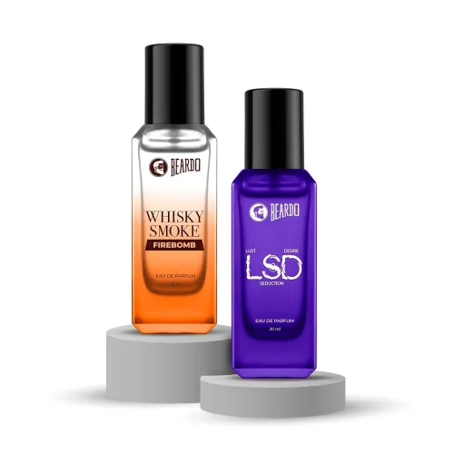 Image of Beardo LSD x Firebomb Edition Perfume Combo for Men (20ml x 2) | Long Lasting Fragrance | 