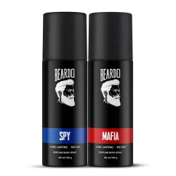 BEARDO Mafia & Spy Deodorant Perfume Body Spray (120Ml X 2)