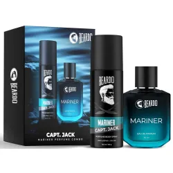 Beardo Mariner Perfume EDP 50ml & Mariner Captain Jack Perfume Body Spray 120ml for Men | Eau De Parfum | Long Lasting P