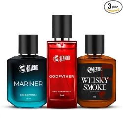 Beardo Mariner, Godfather & Whiskey Smoke Perfume Set (50ml x 3)