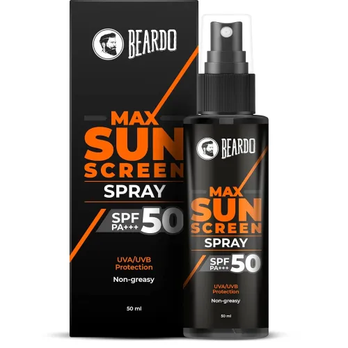 Image of Beardo Max Sunscreen SPF 50 & PA+++ Spray for Men for Oily Skin