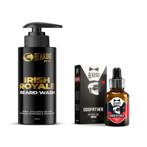 Image of Beardo Men Beard Care Set (Wash 100ml & Oil 30ml)