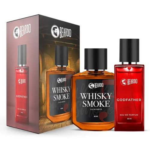 Image of Beardo Men's Men Whisky Smoke +Godfather Perfume Combo 50mlx2
