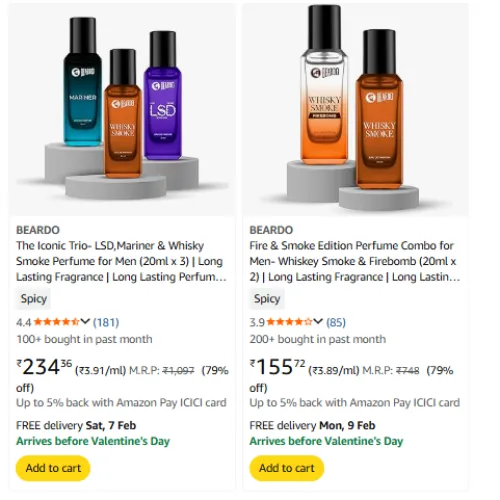 Image of Beardo Men's Fragnance at 79% Discount 