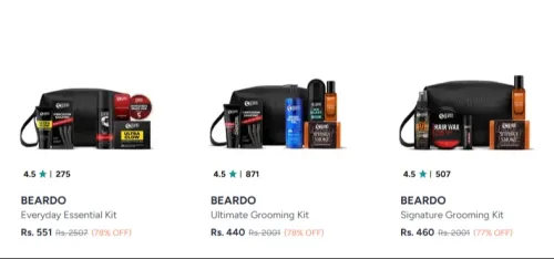 Image of Beardo Men's Grooming kit up to 78% Discount