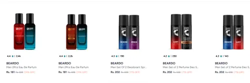 Image of Beardo Men's Perfume at Minimum 70% Discount