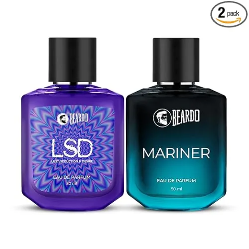 Image of Beardo Midnight Duo- LSD & Mariner Perfume for Men (50ml x 2) | Long Lasting Fragrance | Long Lasting Perfume for Men | 