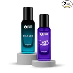 Beardo Midnight Duo- LSD & Mariner Perfume for Men (20ml x 2) | Long Lasting Fragrance | Long Lasting Perfume for Men | Gift for Men | Gift for Friend