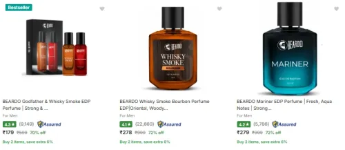 Image of Beardo Perfume at Minimum 70% Discount